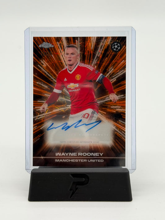2026 Topps Chrome UCC Wayne Rooney Black Lazer Auto 12/25