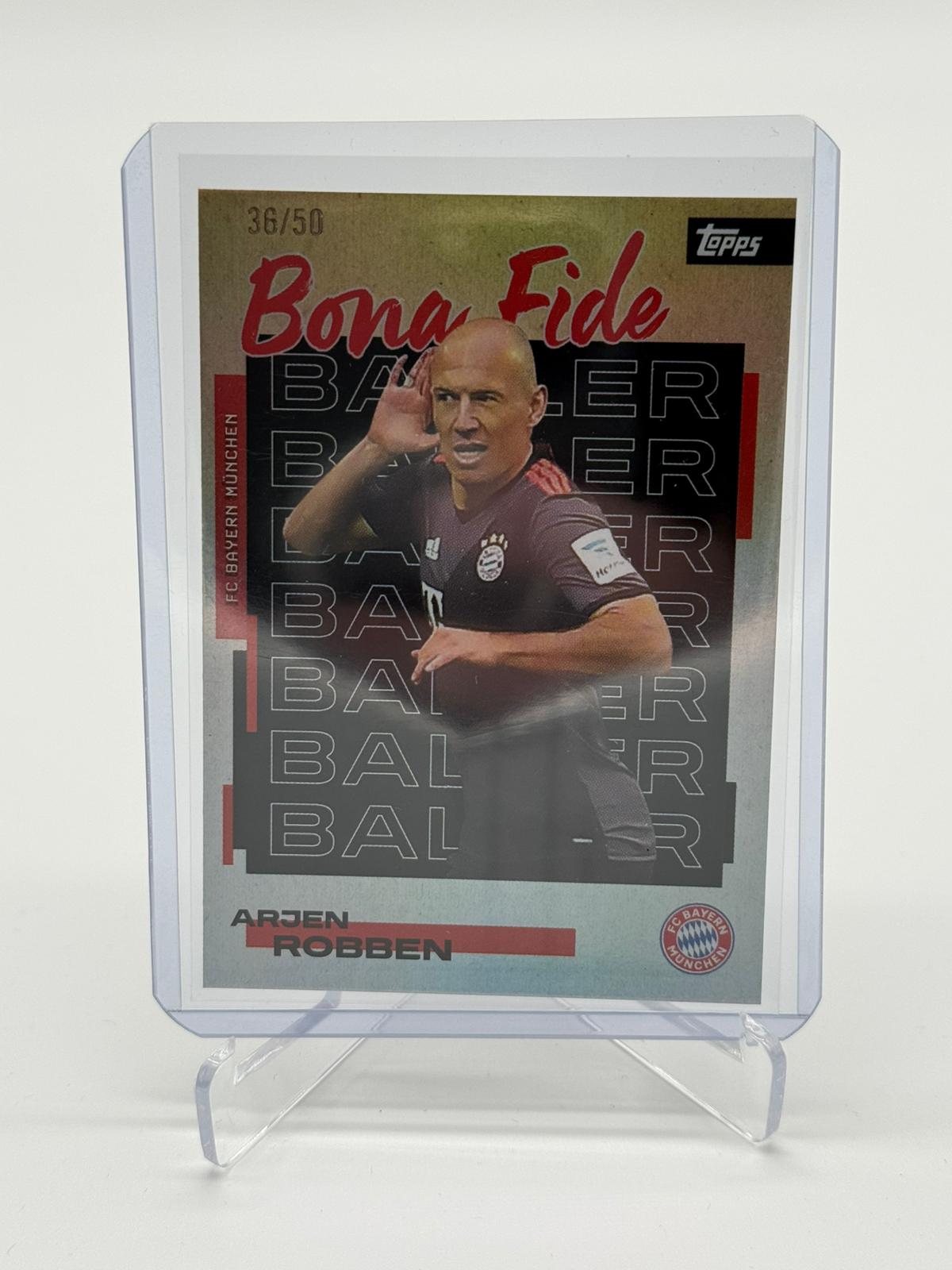 2025 Topps FC Bayern Teamset Arjen Robben Bona Fide 36/50