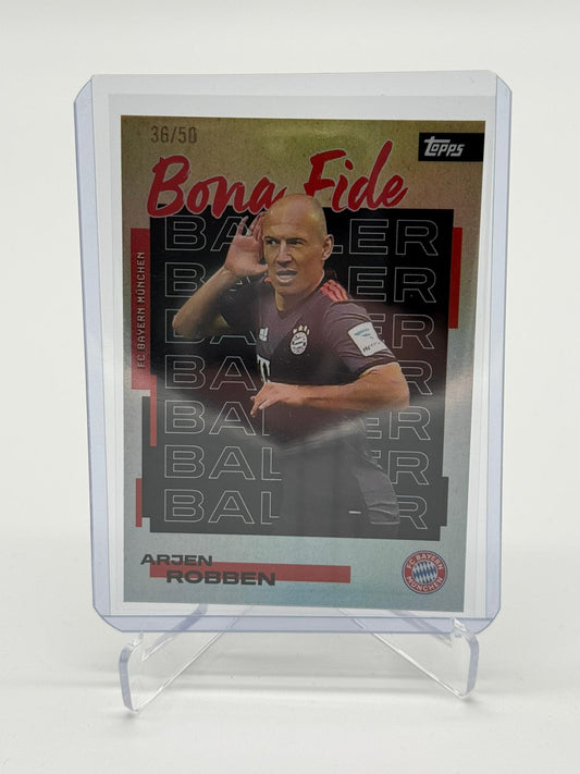 2025 Topps FC Bayern Teamset Arjen Robben Bona Fide 36/50