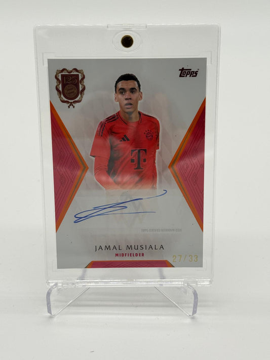 2024-25 Topps FC Bayern München 125 Years Anniversary Jamal Musiala Auto /33