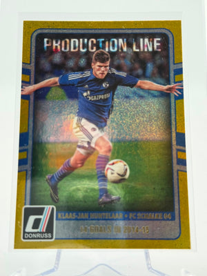 2016-17 Panini Donruss Klaas-Jan Huntelaar Prodiction Line Gold