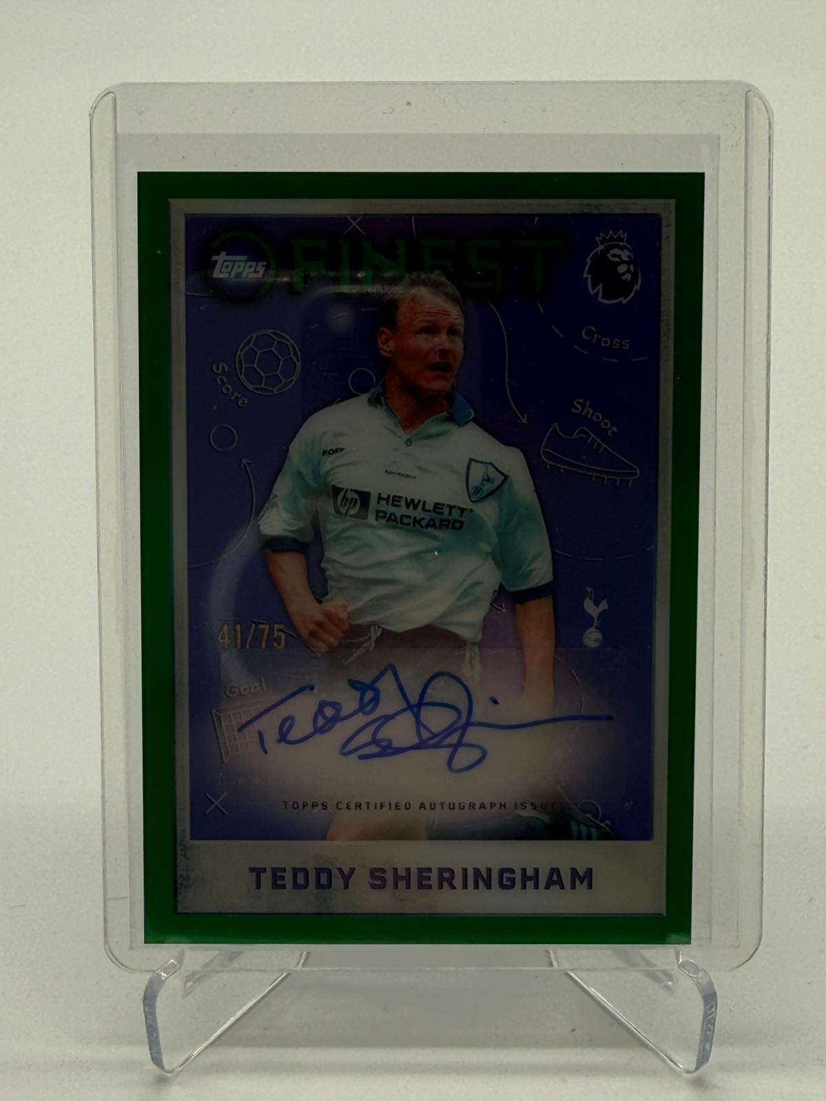 2026 Topps Finest PL Teddy Sheringham Auto 41/75