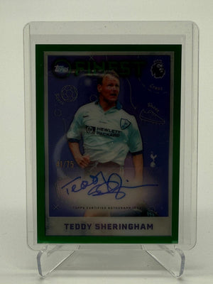 2026 Topps Finest PL Teddy Sheringham Auto 41/75