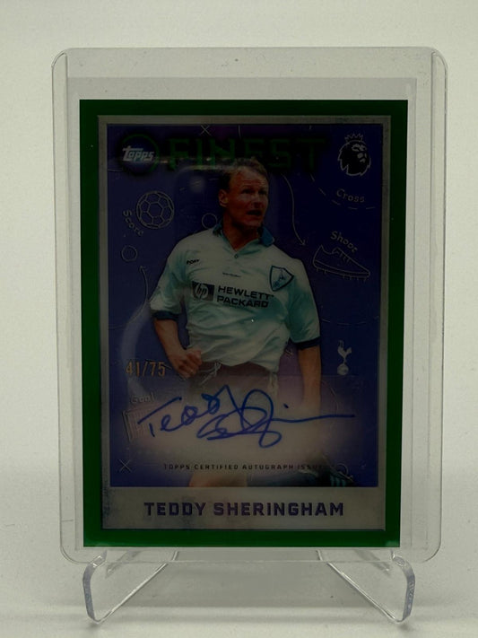 2026 Topps Finest PL Teddy Sheringham Auto 41/75