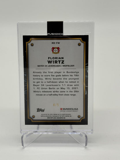 2021-22 Topps Record Breakers Florian Wirtz RC /5