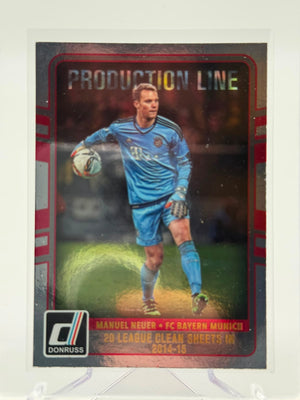 2016-17 Panini Donruss Manuel Neuer Production Line Silver