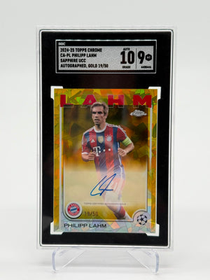 2024/25 Topps Chrome Sapphire Philipp Lahm Auto 19/50 SGC10/9