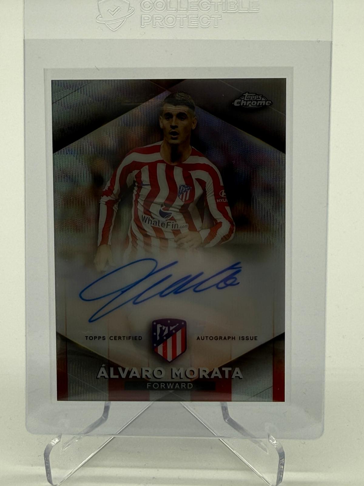 2023 Topps Chrome Atletico de Madrid Alvaro Morata Auto 23/49