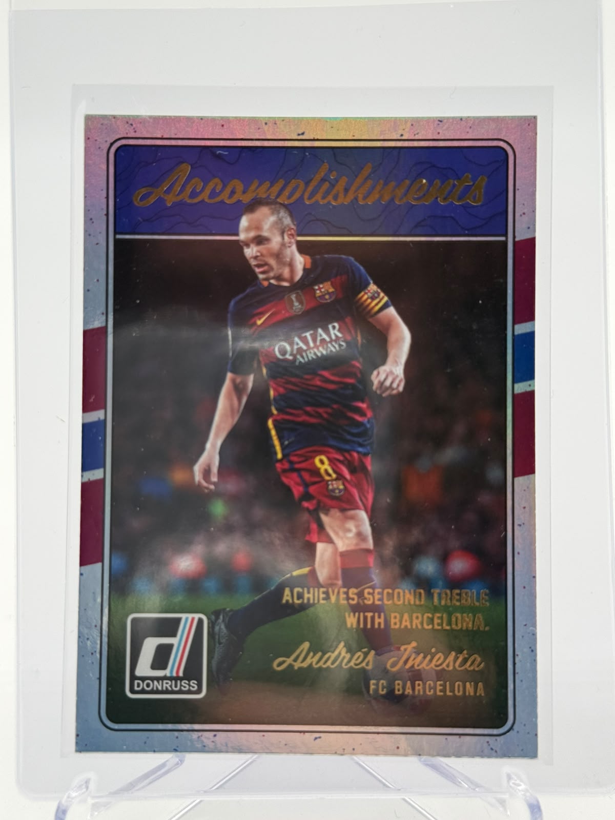 2016-17 Panini Donruss Andres Iniesta Accomplishments Silver