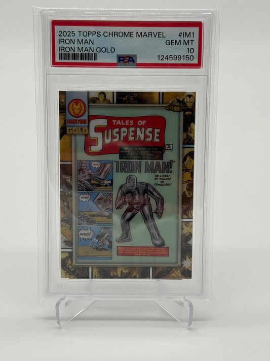 2025 Topps Chrome Marvel Iron Man Gold #39 PSA 10
