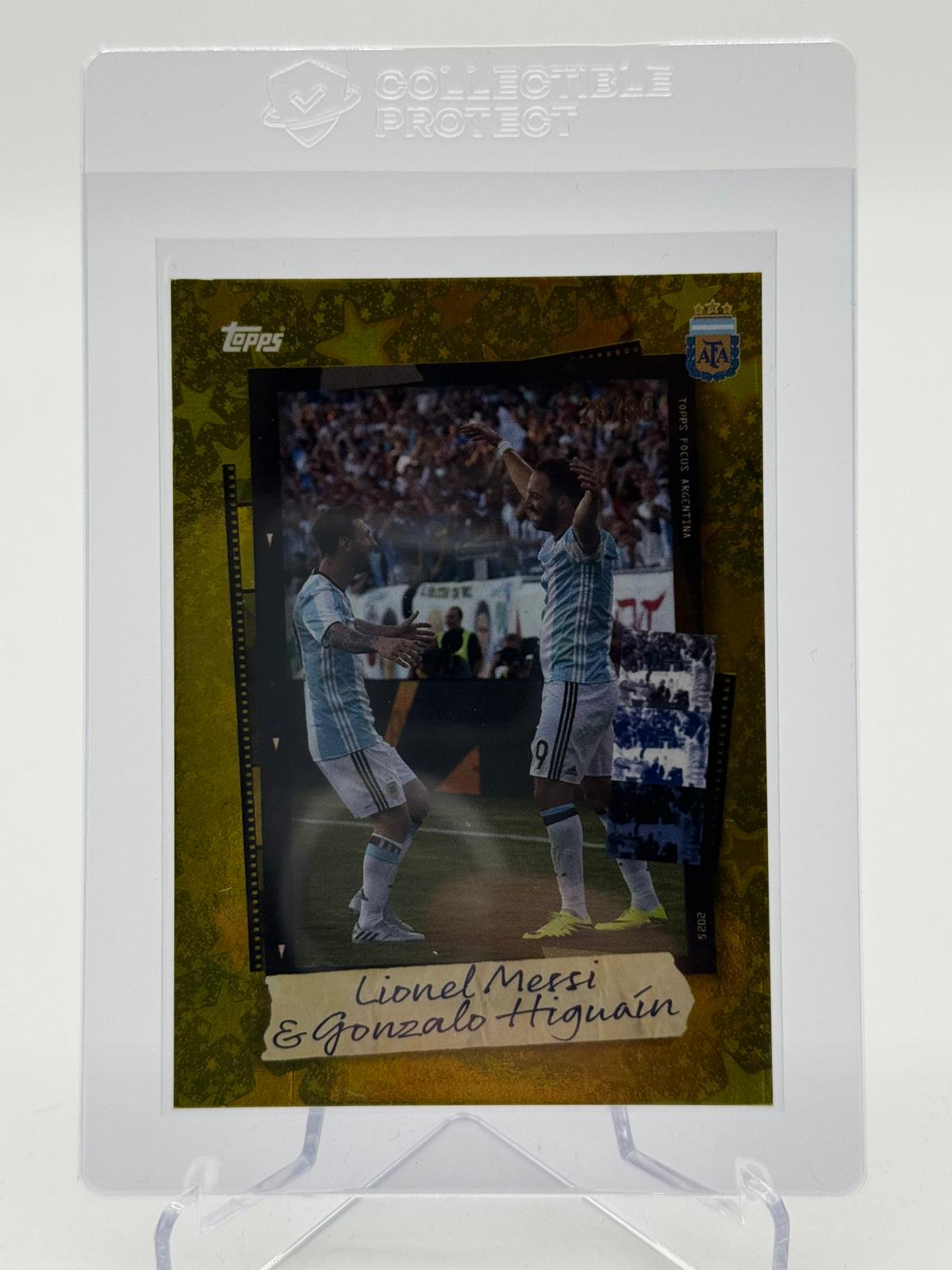 2025 Topps Argentina Lionel Messi & Gonzalo Higuain 28/50
