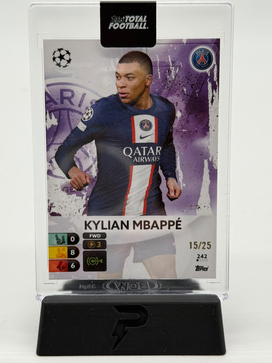 2022-23 Topps Total Football Kylian Mbappe 15/25