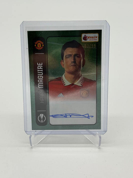 2022-23 Topps Merlin Heritage Harry Maguire Auto /99