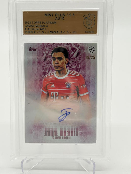2022-23 Topps Platinum Jamal Musiala Auto /25 GSG 9,5