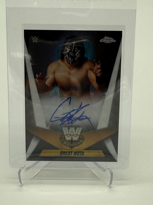 2025 Topps Chrome WWE Great Muta Legendary Auto