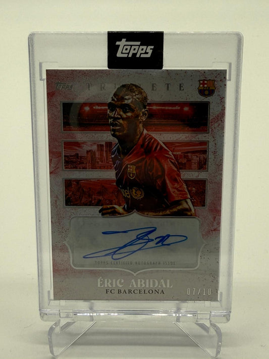 2024 Topps Fc Barcelona Triplete Eric Abidal Auto 07/10