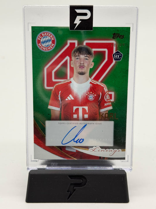 2026 Topps Fc Bayern Linage Lennart Karl Auto 58/99