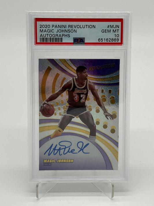 2020 Panini Revolution Magic Johnson Auto PSA 10