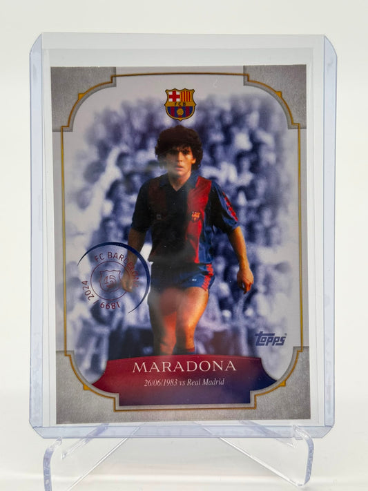2025 Topps FC Barcelona Teamset Maradona CASEHIT
