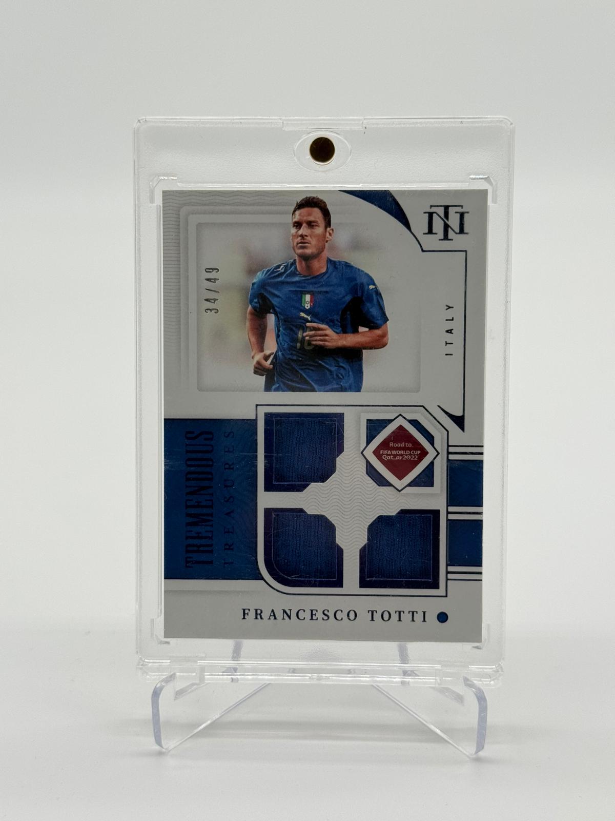 2022 Panini National Treasure Francesco Totti Relic 34/49