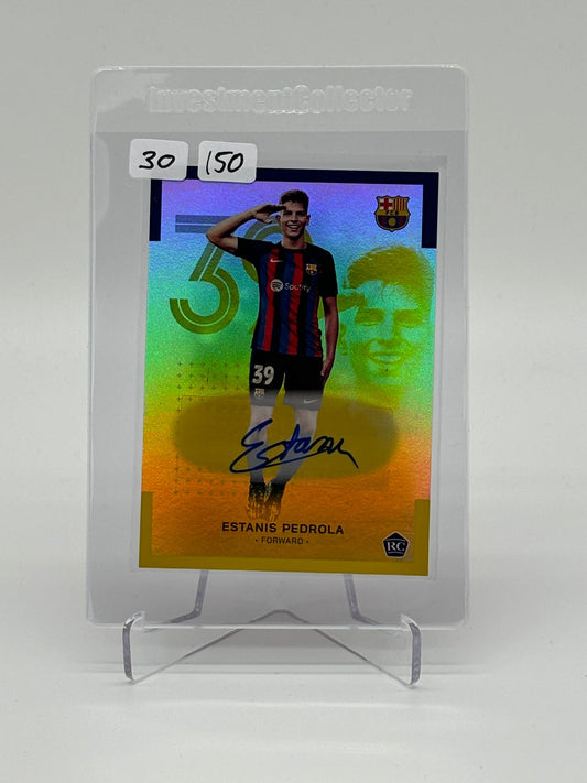 2022/23 Topps FC Barcelona Team Set - Estanis Pedrola RC Auto /50