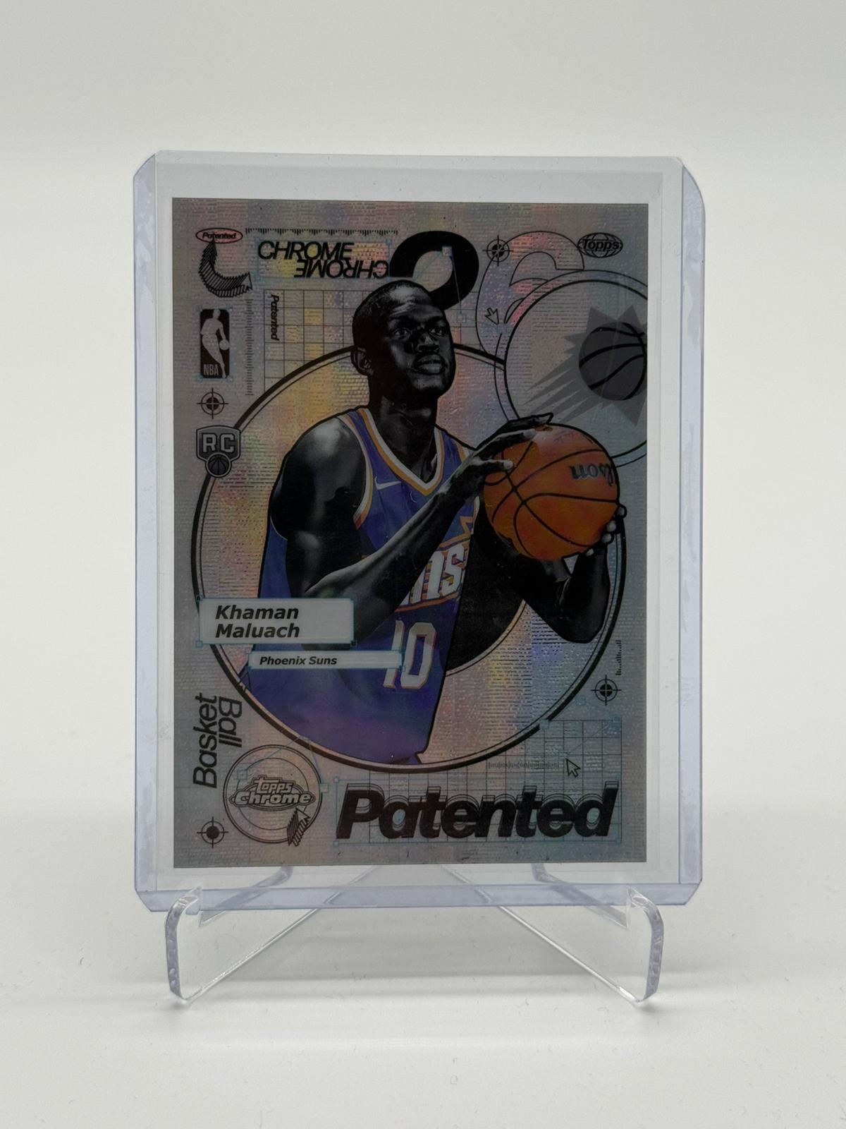 2025 Topps Chrome Basketball Khaman Maluach Patented RC