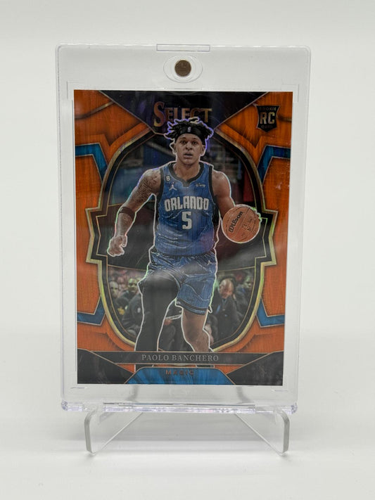 2022-23 Panini Select Basketball Paolo Banchero RC Orange Prizm
