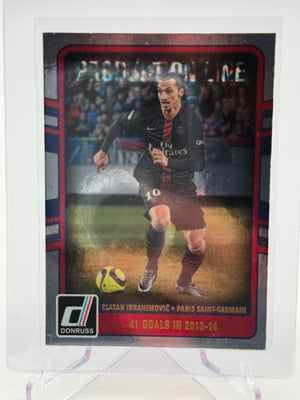 2016-17 Panini Donruss Zlatan Ibrahimovic Silver Production Line