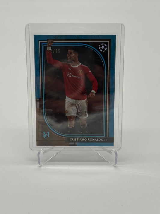2022-23 Topps Museum Collection Cristiano Ronaldo Blue 35/75
