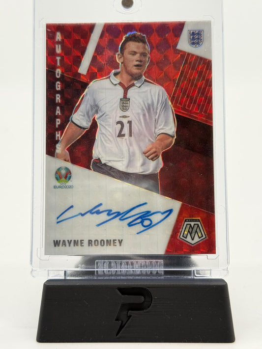 2021 Panini Mosaic UEFA EURO Wayne Rooney Auto RED-Variation