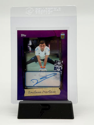 2025 Topps Argentina Emiliano Martinez Auto 03/15
