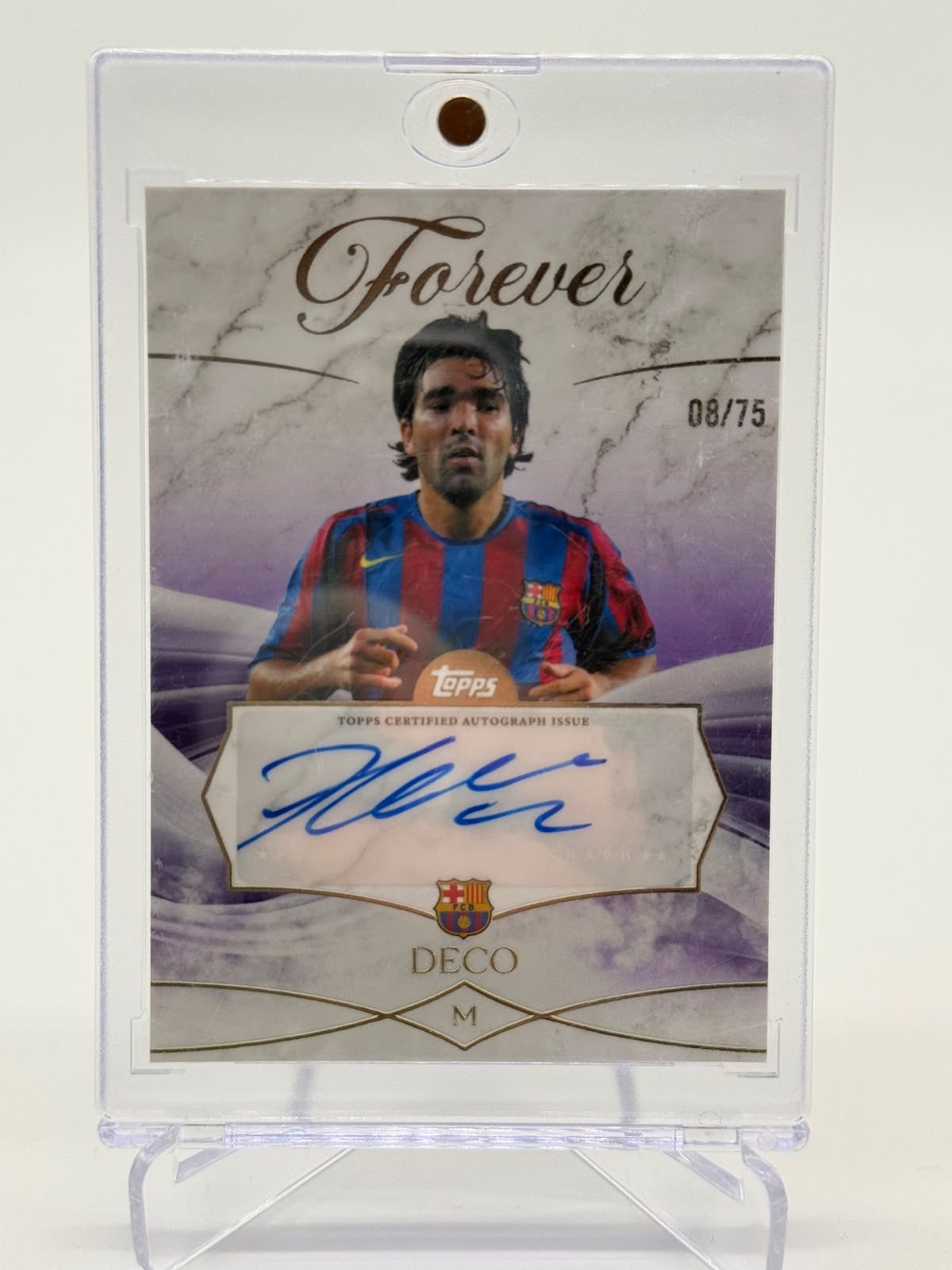 2026 Topps Barcelona Forever Deco AUTO 08/75