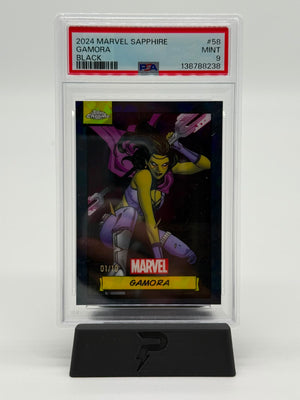 2024 Topps Marvel Sapphire Gamora 01/10 PSA 9