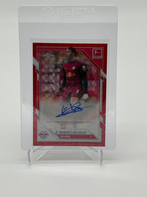2025-26 Topps Chrome Bundesliga El Chadaille Bitshiabu 3/5 Auto