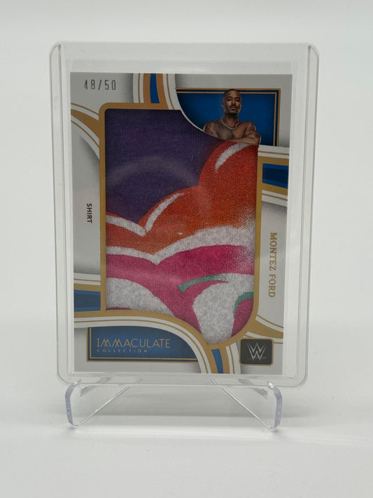 2023 Panini Immaculate WWE Montez Ford Jersey Memorabilia /50