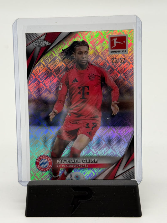 2025 Topps Bundesliga Chrome Michael Olise 25/52 Logofractor