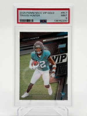 2025 Panini NSCC VIP Gold Travis Hunter PSA 9