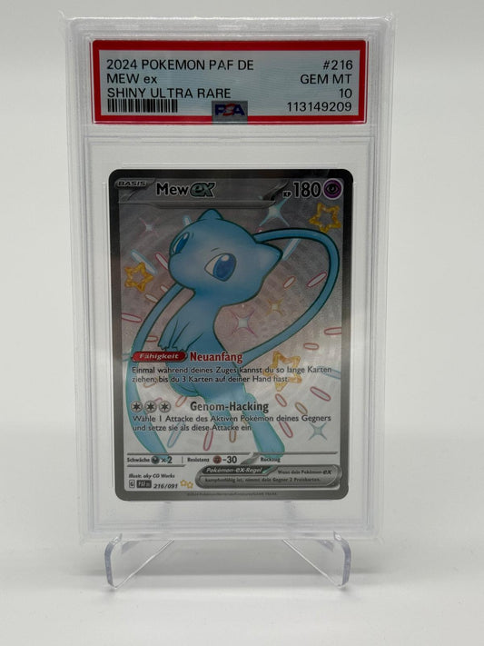 2024 Pokémon PAF DE MEW EX Shiny Ultra Rare PSA 10