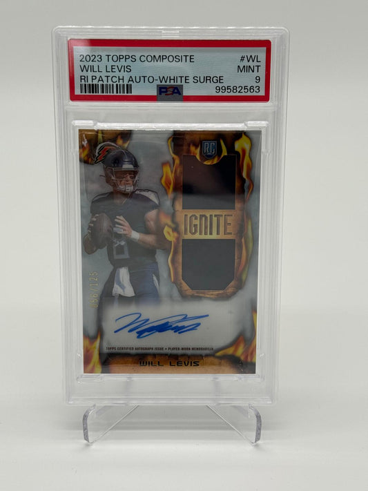 2023 Topps Composite Will Levis Patch Auto /125 PSA 9