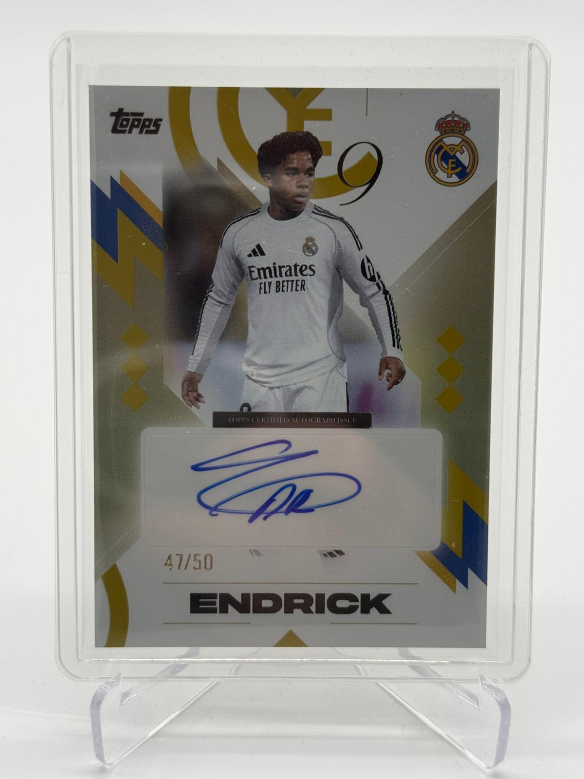 2025 Topps Los Blancos Endrick Auto 47/50
