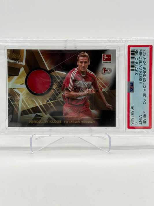 2023-24 Topps Bundesliga 60 Jahre Miroslav Klose Relic 03/10 PSA 9