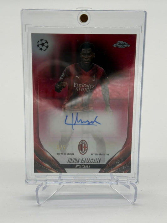 2024 Topps Chrome UEFA Yunus Musah Auto 1/5