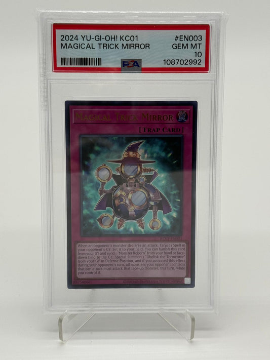 2024 YU-GI-OH! KC01-EN003 Magical Trick Mirror PSA 10
