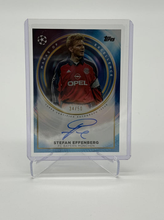 2025 Topps Inception UEFA Stefan Effenberg Marks Of Excellence Auto 34/50