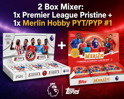 2 Box Mixer LIVEBREAK mit Premier League Pristine und Merlin Hobby Box – PYT/PYP #1