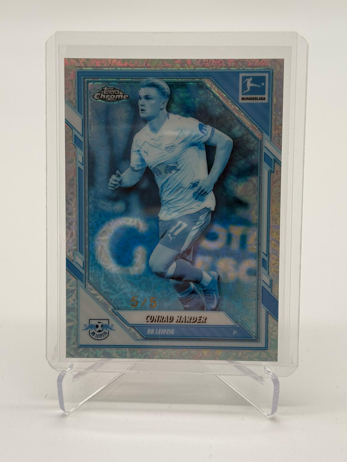 2026 Topps Bundesliga Chrome Conrad Harder Frozen 5/5