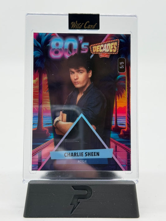 2024 Wild Card Decades Charlie Sheen 80s 5/5 Beach