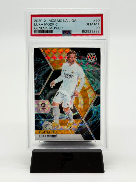 2020-21 Panini Mosaic La Liga Luka Modric Genesis PSA 10 Casehit SSP