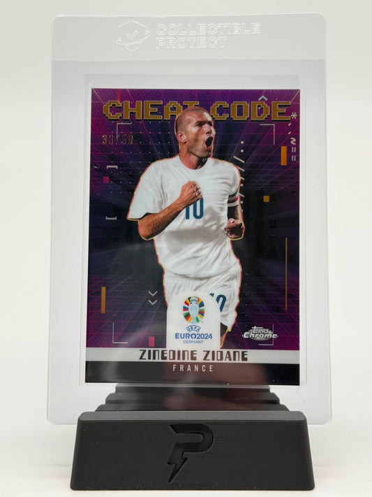 2024 Topps Chrome UEFA Zinedine Zidane Cheat Code 33/50