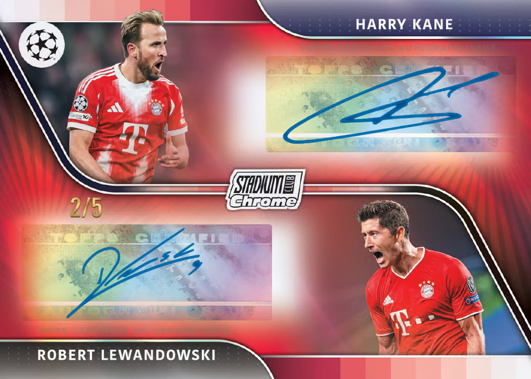 2025-26 Topps Stadium Club Chrome UEFA Club Competitions – 2x Casebreak (Members Only + Hobby, 18 Boxen) – Pick Your Team #24